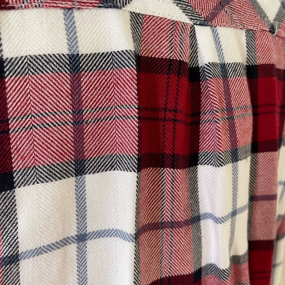 Rails Hunter Scarlett White Sky Plaid Buttondown Size Small - Picture 4 of 5